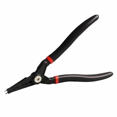 7 Inch Vinyl Grip Forged Heavy-duty Fixed Retaining Ring Pliers 368G