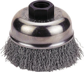 Power Brush, Wire Cup Type: Carbon Steel Wire, 5/8", 4" VCT-1423-3158