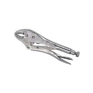 Vise-Grip 4 in Curved Jaw Locking Pliers w/ Wire Cutter 4WR