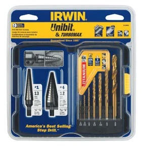 9 Pc. UNIBIT/TiN TURBOMAX Pro Set VSG-3018008