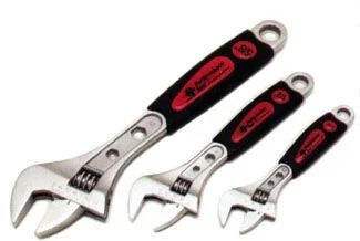 3 PC Dual Cushion Adjustable Wrench Set