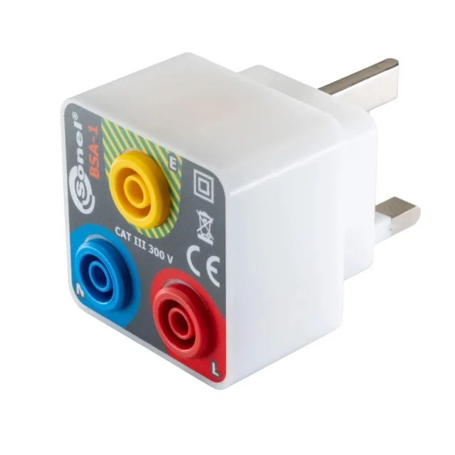 Sonel WAADABSA1 BSA-1 Power Supply Adapter, Mains Plug/Banana Sockets