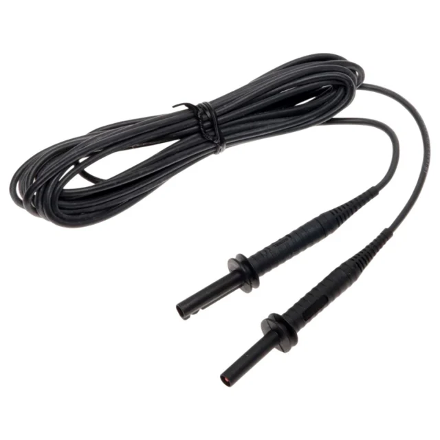 Sonel WAPRZ005BLBBE5K Black/Graphite 5m Test Lead, 5 kV, Banana Plugs