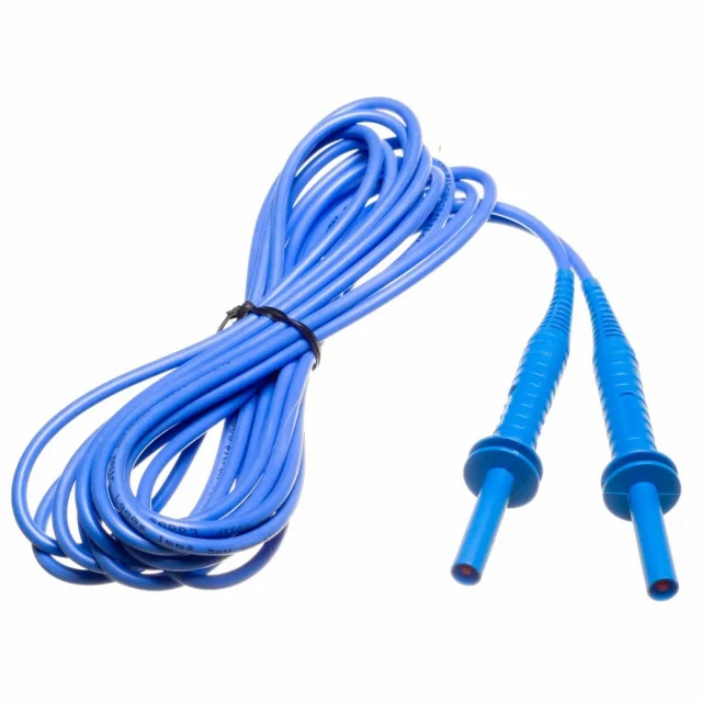 Sonel WAPRZ005BUBB5K Blue 5m Test Lead, 5 kV, Banana Plugs