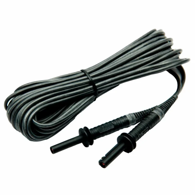 Sonel WAPRZ010BLBBE5K Black/Graphite 10m Test Lead, 5 kV Banana Plugs