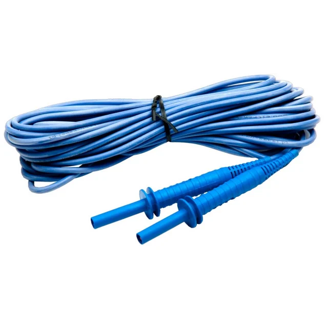 Sonel WAPRZ010BUBB5K Blue 10m Test Lead, 5 kV, Banana Plugs