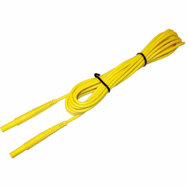 Sonel WAPRZ010YEBB Yellow 10m Test Lead, CAT III/1000V - CAT IV/600V