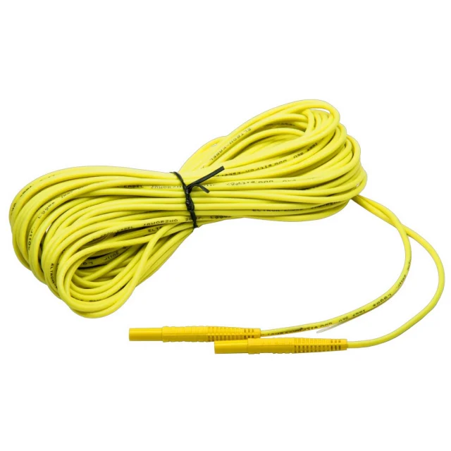 Sonel WAPRZ020YEBB Yellow 20m Test Lead, CAT III/1000V - CAT IV/600V