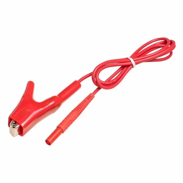 Sonel WAPRZ1X2REBK 1.2m Test Lead, 1 kV, Terminated in Crocodile Clip