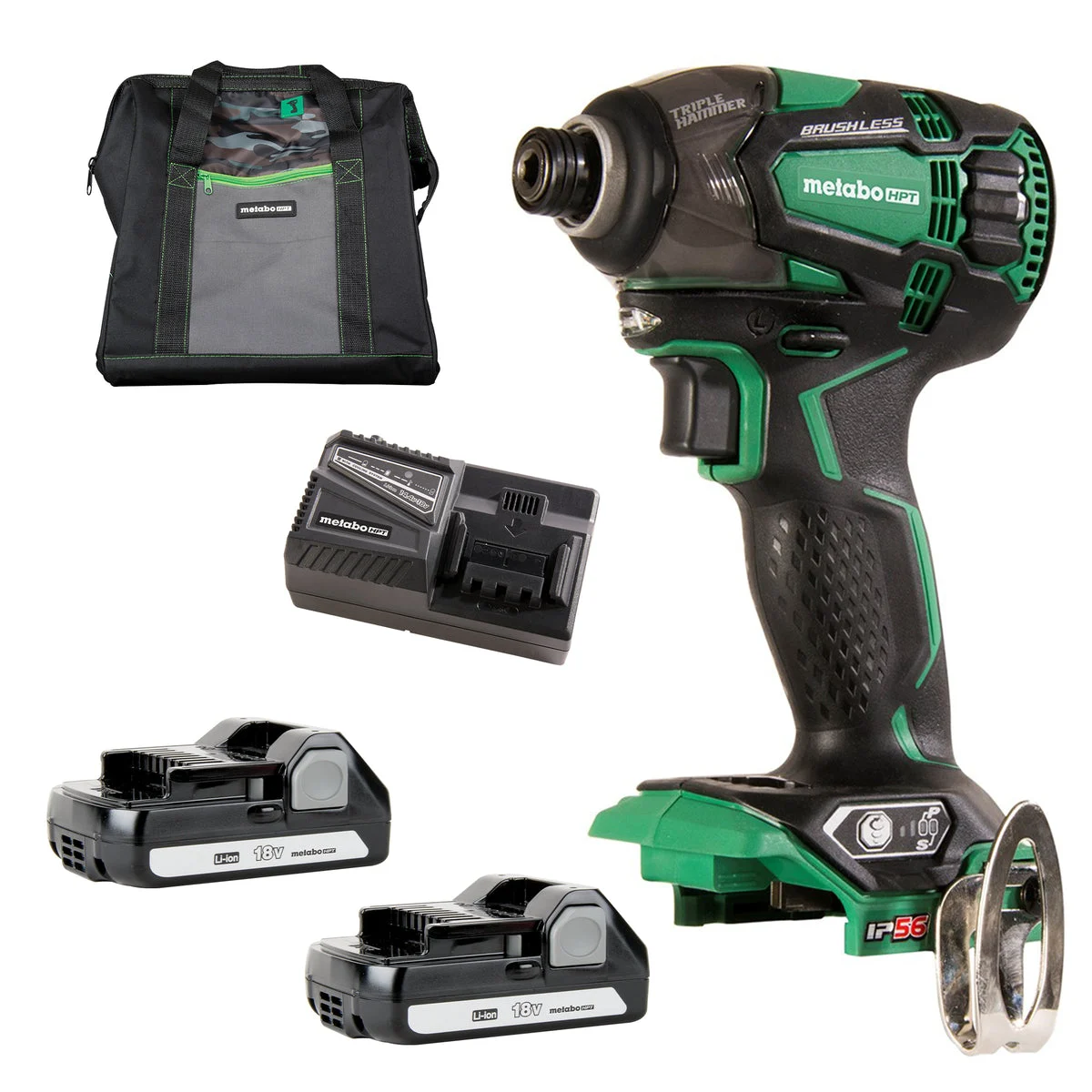 METABO HPT 18V Triple Hammer Impact Driver Kit