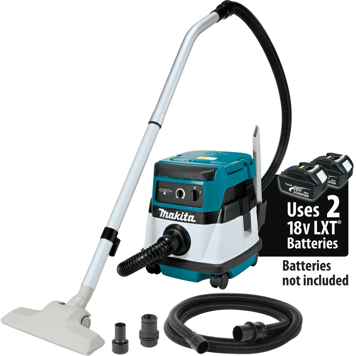 MAKITA 36V (18V X2) LXT® Cordless/Corded 2.1 Gallon HEPA Filter Dry Dust Extractor/Vacuum (Tool Only)