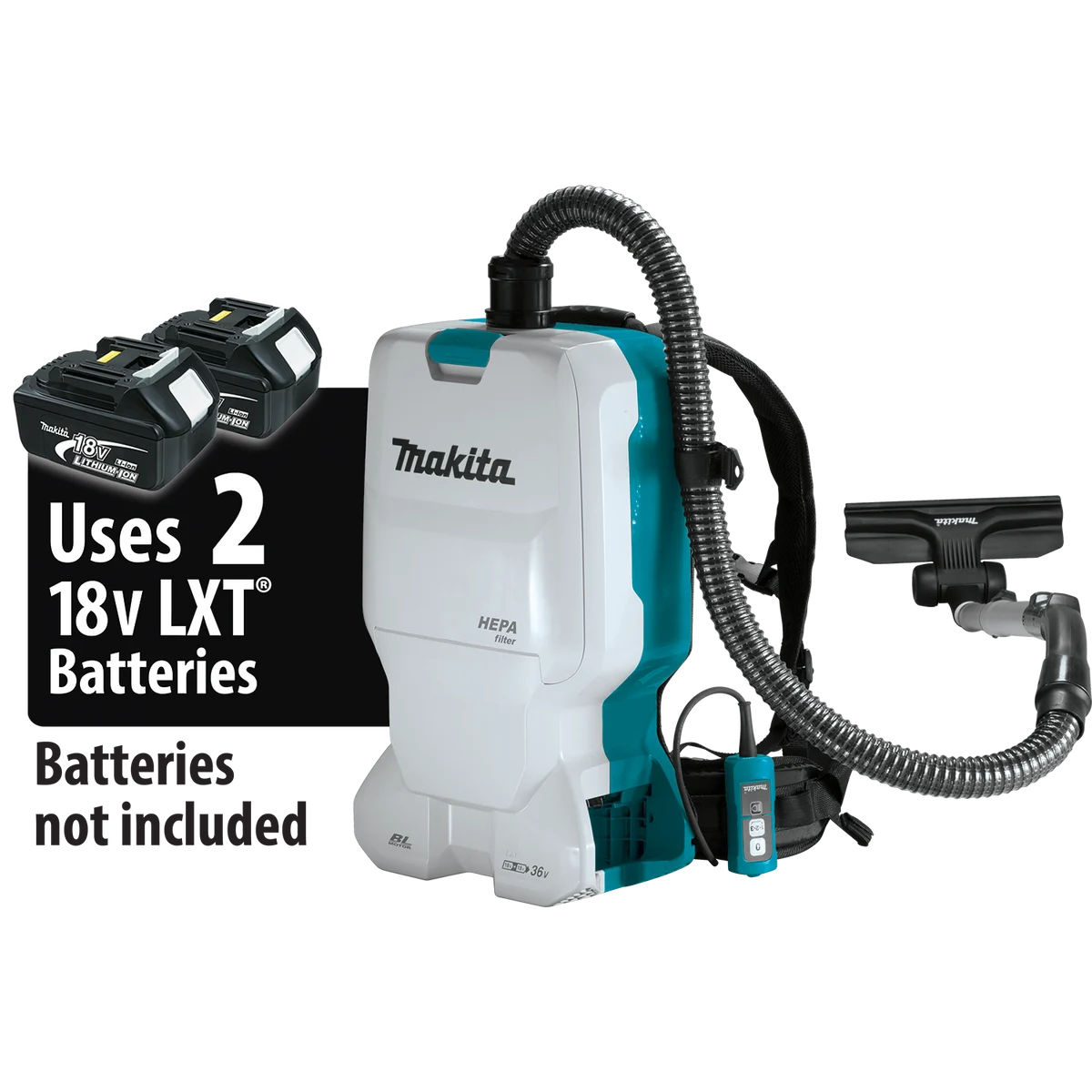 MAKITA 36V (18V X2) LXT® 1.6 Gallon HEPA Filter Backpack Dry Vacuum (Tool Only)