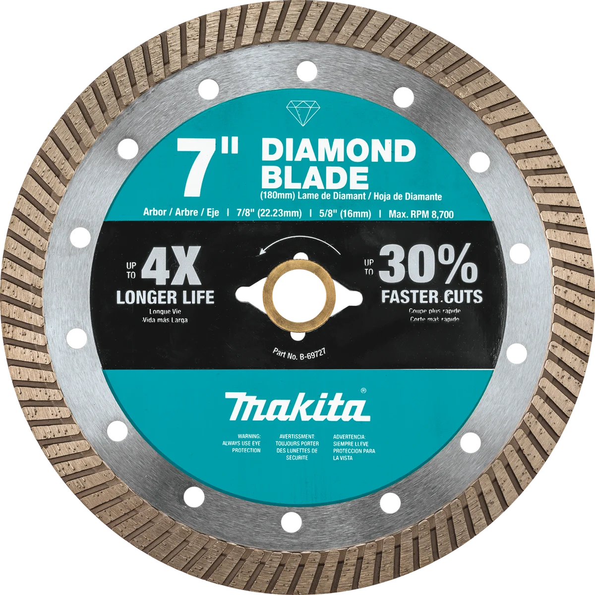 7" Diamond Blade, Turbo, General Purpose