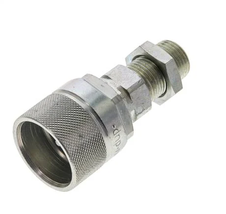 Steel DN 10 Hydraulic Coupling Plug 10 mm S Compression Ring Bulkhead ISO 14541/8434-1 D M28 x 2