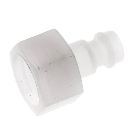 PVDF DN 5 Coupling Plug G 1/4 inch Female Threads