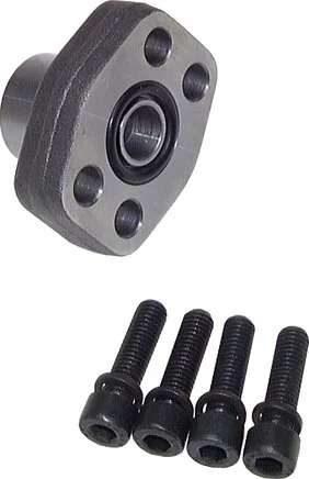 3'' SAE Flange 3000 PSI Plain Steel with G3'' Female Threads ISO 6162-1
