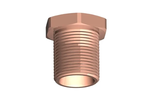 Raufoss Bulkhead with 24° Cone - Male Threaded M 22 x 1,5 / Female Threaded M 16 x 1,5