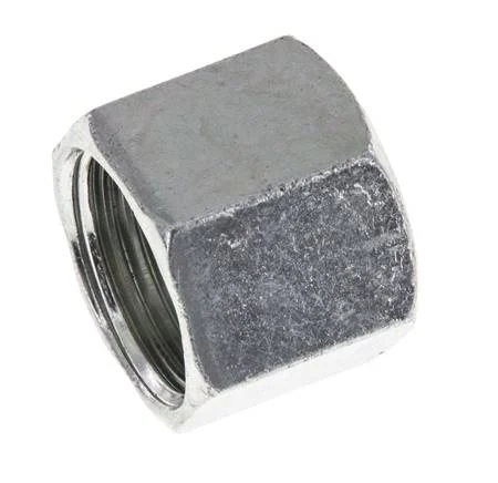 UN 13/16''-16 Zinc plated Steel End cap ORFS 630 Bar