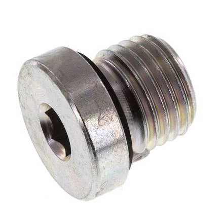 Plug M14 X 1.5 Steel NBR with Internal Hex 400bar (5620.0psi) [2 Pieces]