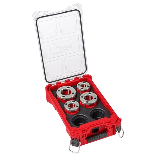 Milwaukee® Compact 1/2"-1-1/4" ALLOY NPT Portable Pipe Threading Forged Aluminum Die Head Kit