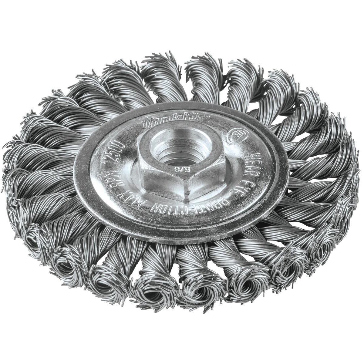 4IN CABLE TWIST WIRE WHEEL