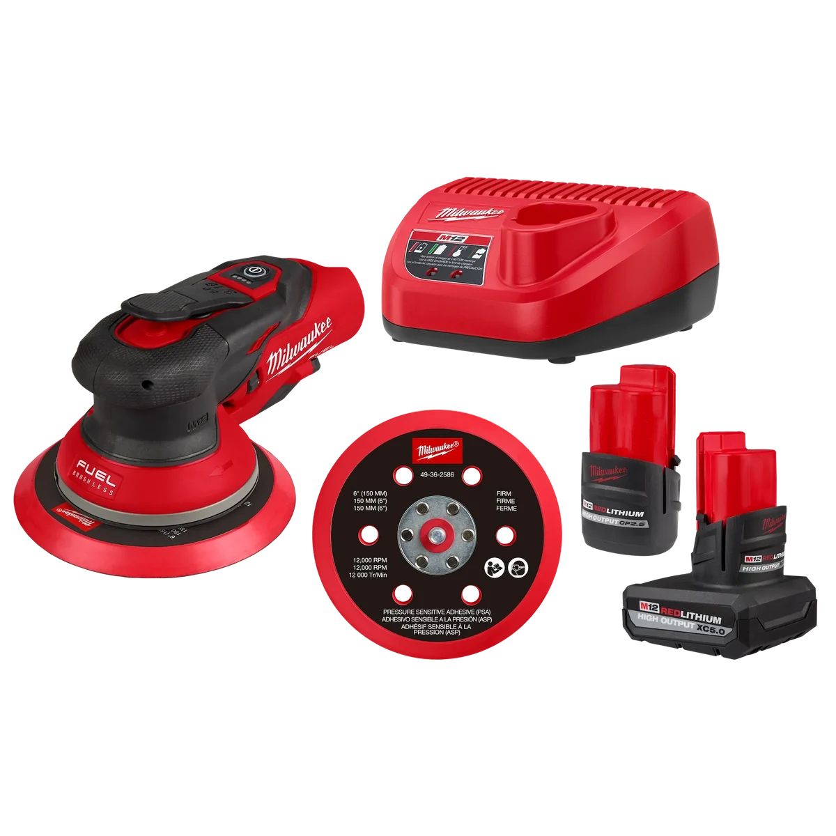 M12 FUEL™ 6" Random Orbital Sander Kit (3/16")