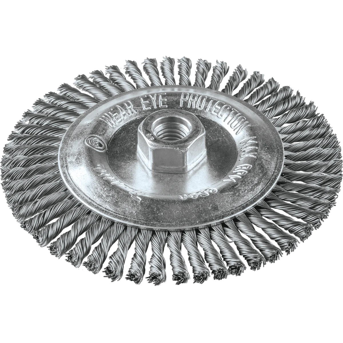 6" Stringer Bead Twist Wire Wheel, 5/8"‑11