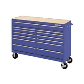 Traxx and #174, 60 in - 13 Drawer Ball Bearing Tool Cart - Blue