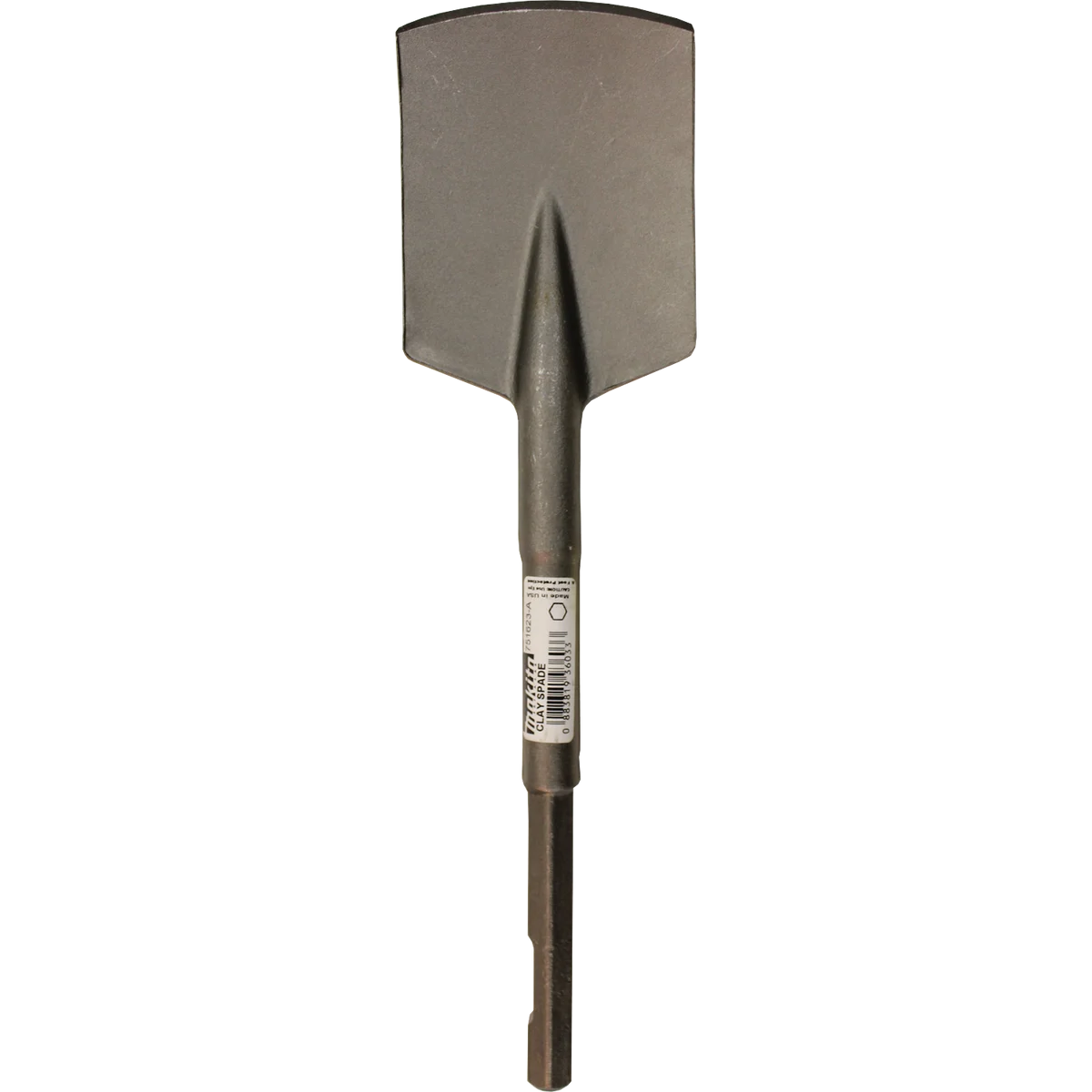 4‑1/2" x 17" Clay Spade, 3/4" Hex