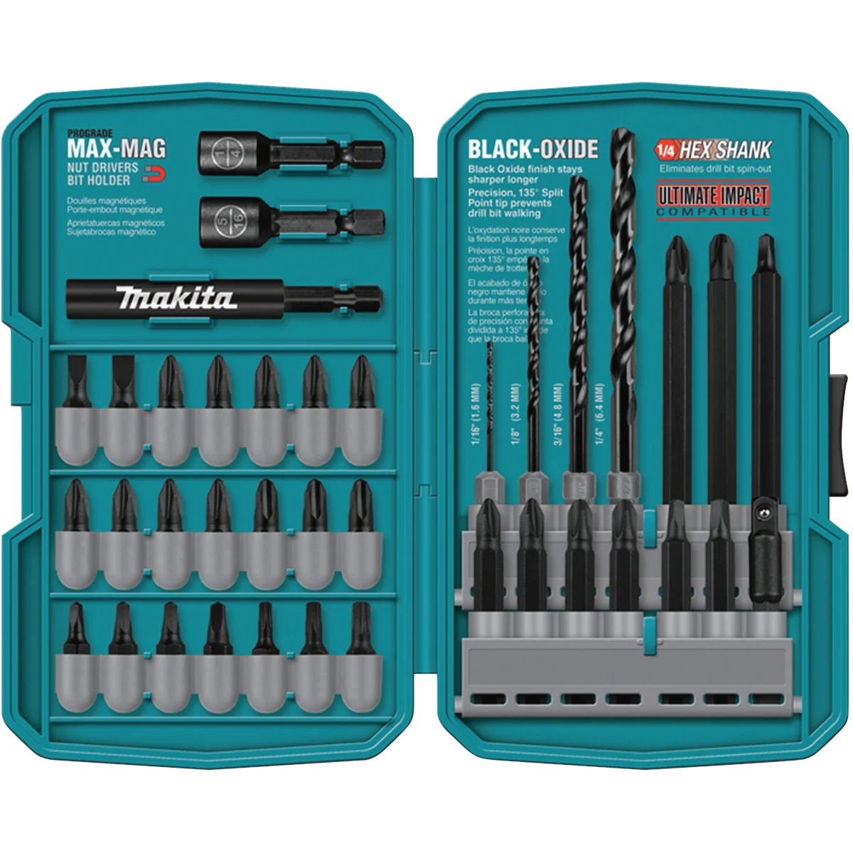 Impact Drill/Driver Bit Set, 38‑Pc.