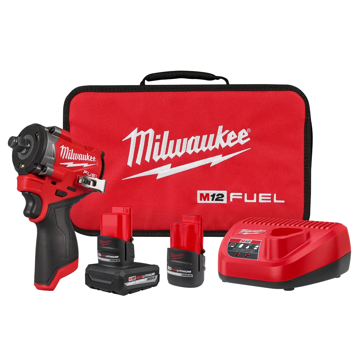 M12 FUEL™ Stubby 1/2" Impact Wrench Kit