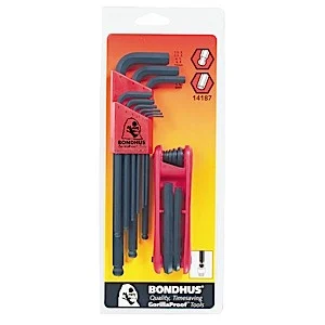 Balldriver L-wrench Set #10999 (1.5-10mm) & GorillaGrip Hex Fold-up Set (2-8mm)