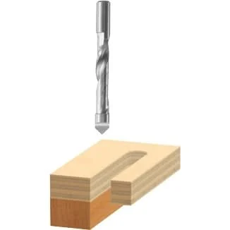 Bosch 85183 1/4 In. x 5/8 In. High Speed Steel Pilot Panel Down Spiral Router Bit
