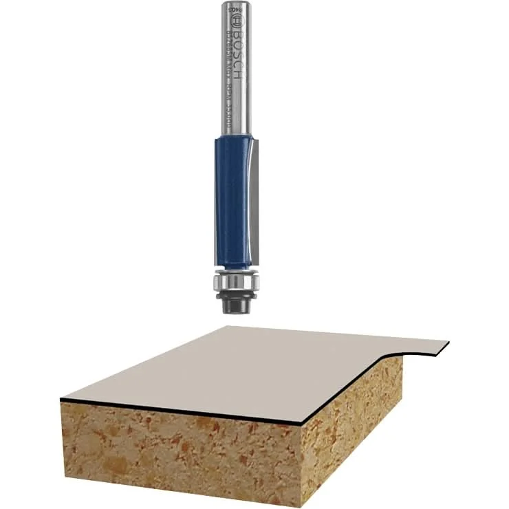 Bosch 85268SM 3/8 In. x 2-5/8 In. Carbide-Tipped 2-Flute Flush and Bevel Laminate Trim Router Bit