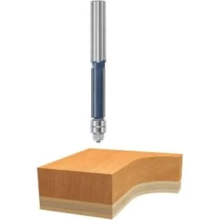 Bosch 85602M 1/2 In. x 1-1/2 In. Carbide Tipped 3-Flute Template Trim Router Bit