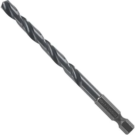 Bosch BL4143IM 12-Piece 1/4 In. Impact Tough Black Oxide Drill Bits