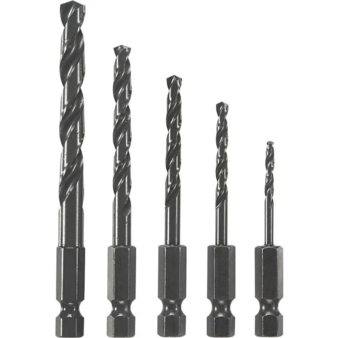 Bosch BL5IM 5-Piece Impact Tough Black Oxide Drill Bit Set