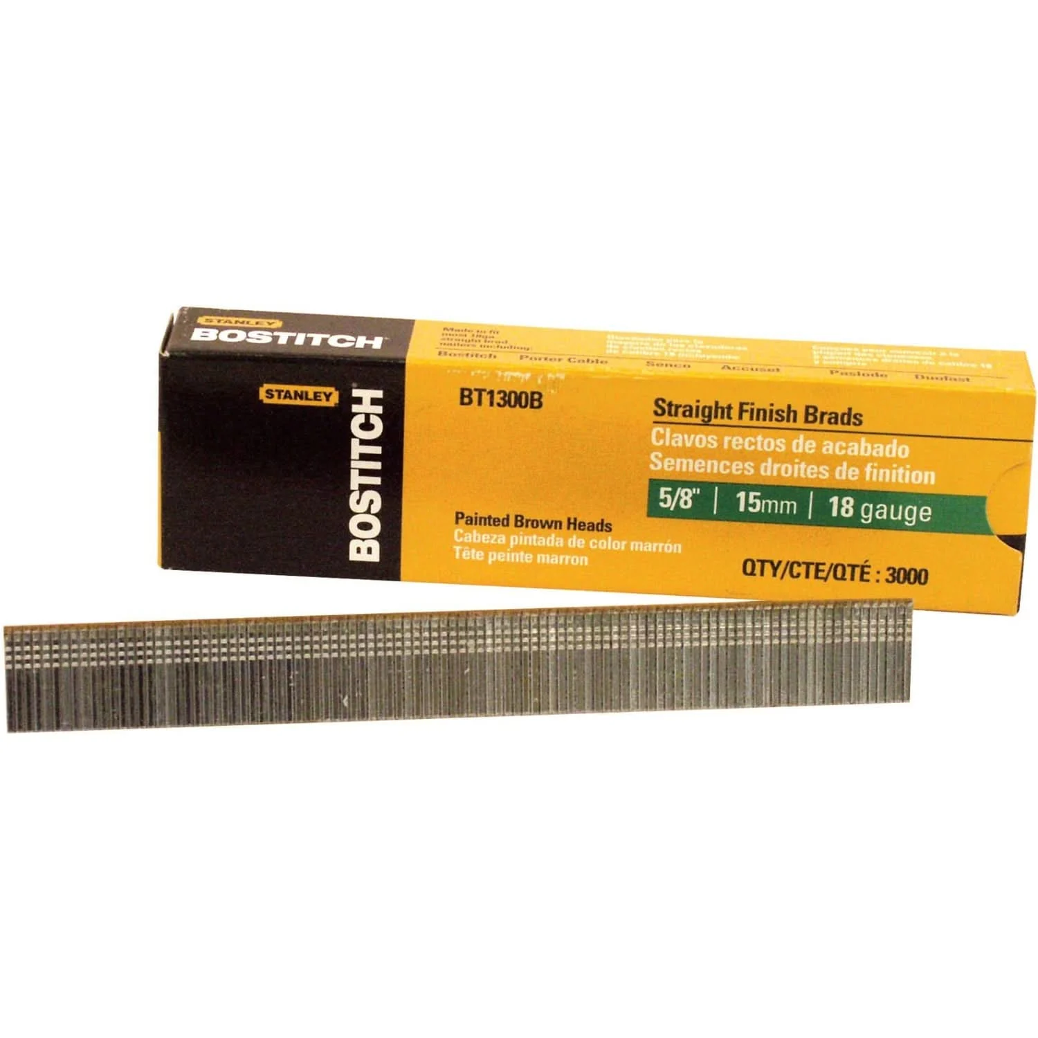 Bostitch BT1300B 3,000-Qty. 5/8" 18-Gauge Brads