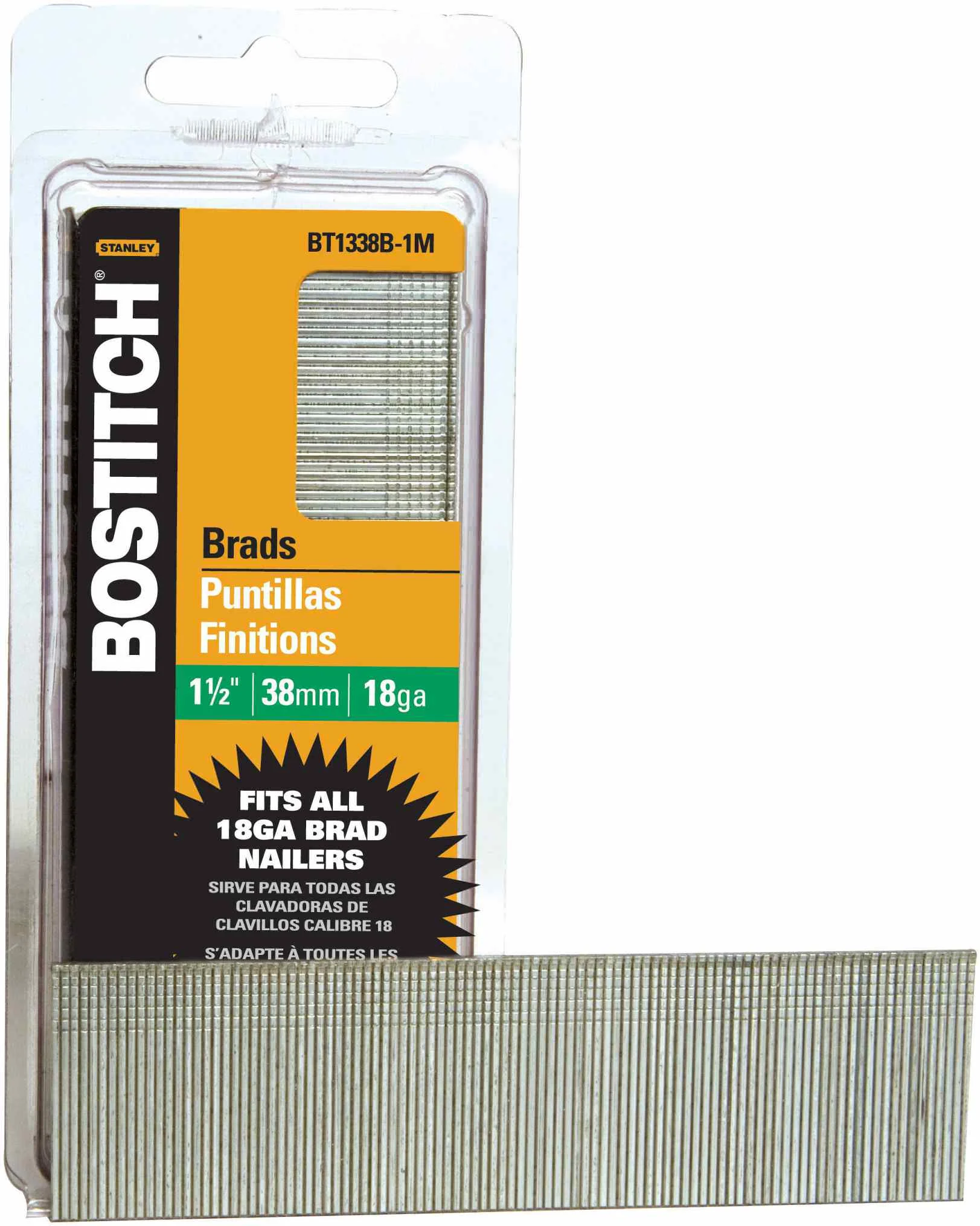 Bostitch BT1338B 2,000-Qty. 1-1/2" 18-Guage Brads