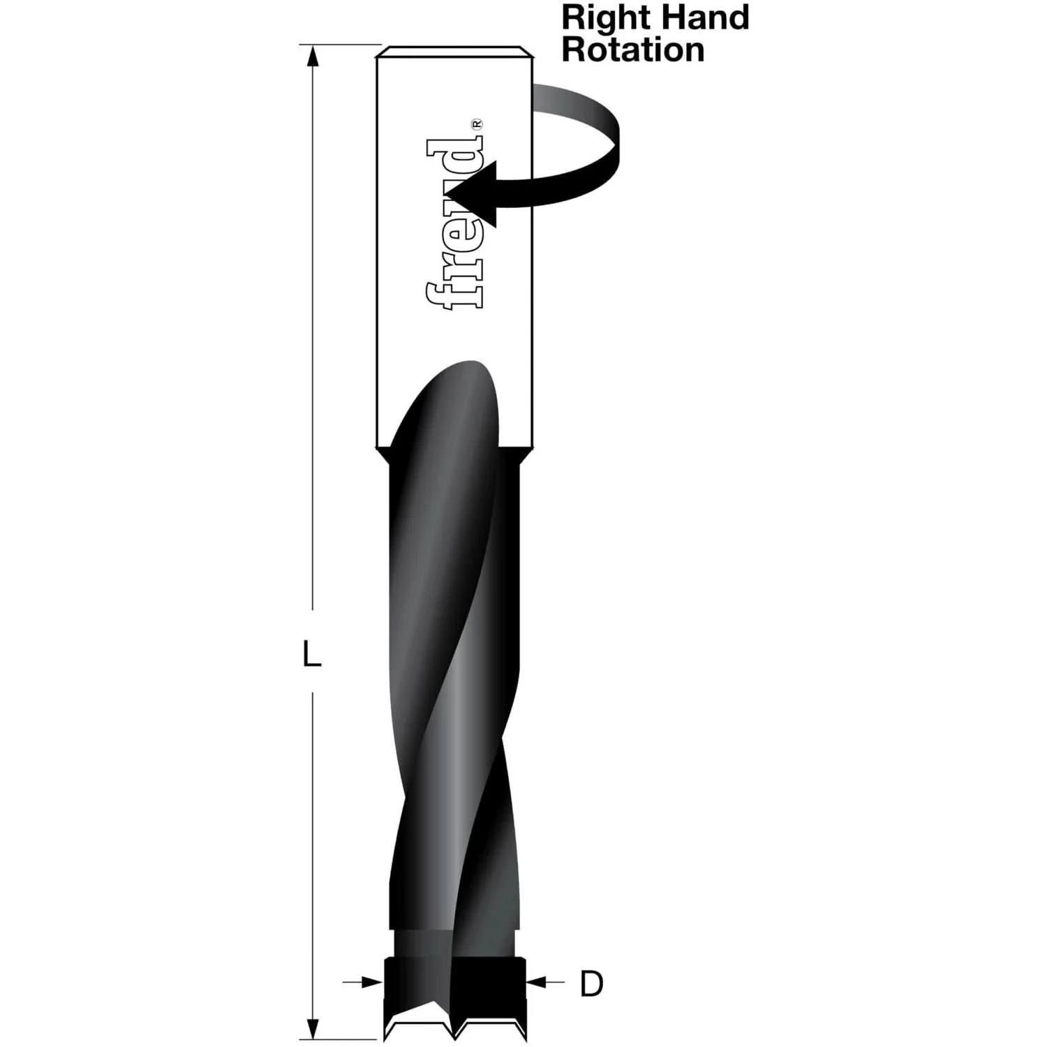 Freud BP13057R 15mm Brad Point Bit
