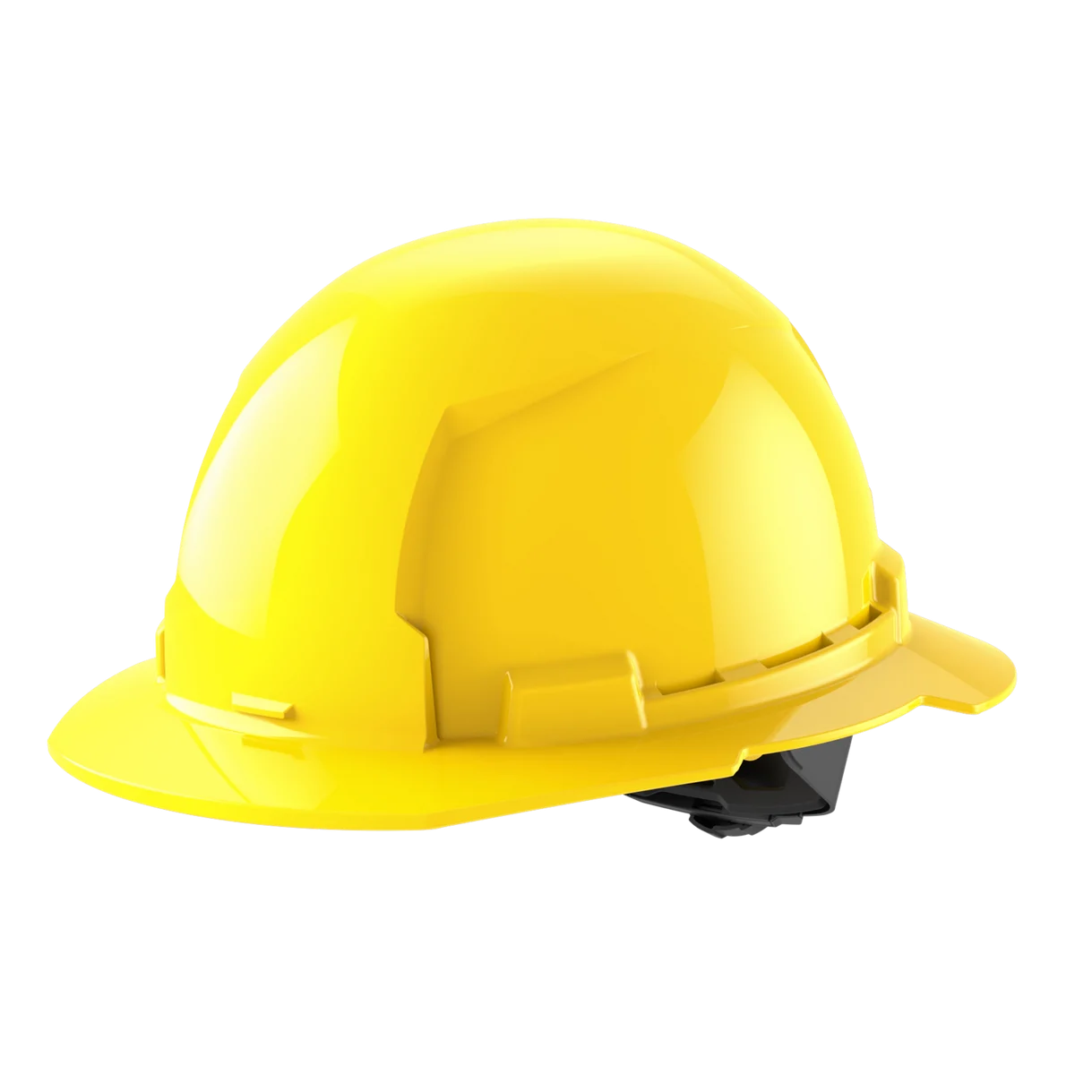 BOLT™ Yellow Full Brim Hard Hat w/4pt Ratcheting Suspension (USA) - Type 1, Class E