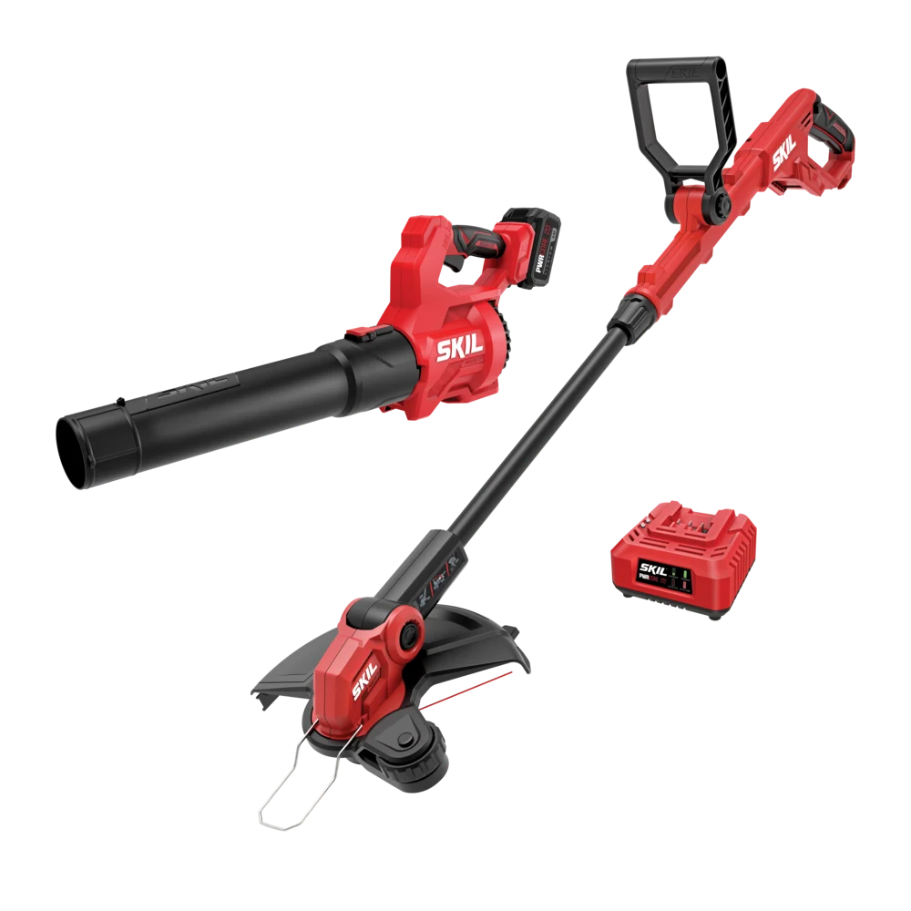 Skil 20V 12 In. String Trimmer and 420 CFM Leaf Blower Combo Kit
