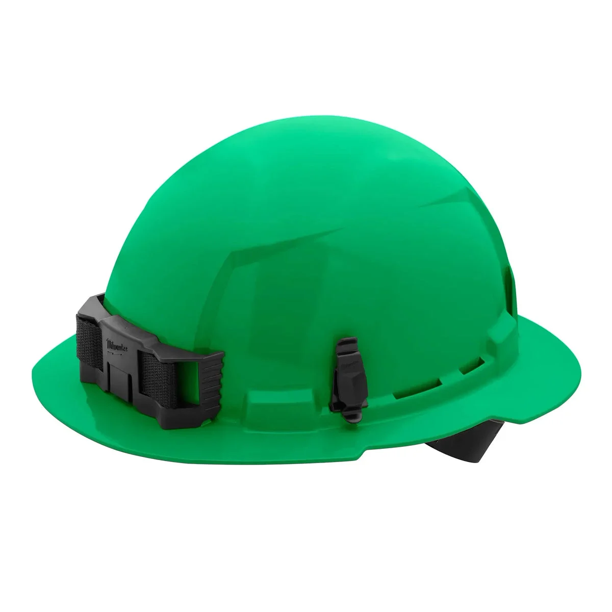 BOLT™ Green Full Brim Hard Hat w/4pt Ratcheting Suspension (USA) - Type 1, Class E