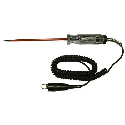 Heavy Duty Circuit Tester With 6-1/2" Long Probe and Retractable Wire