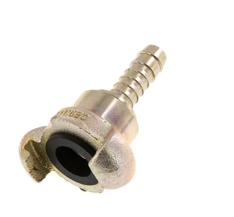 Cast Iron DN 10 DIN 3489 Twist Claw Coupling 13 mm (1/2'') Hose Barb Rotary