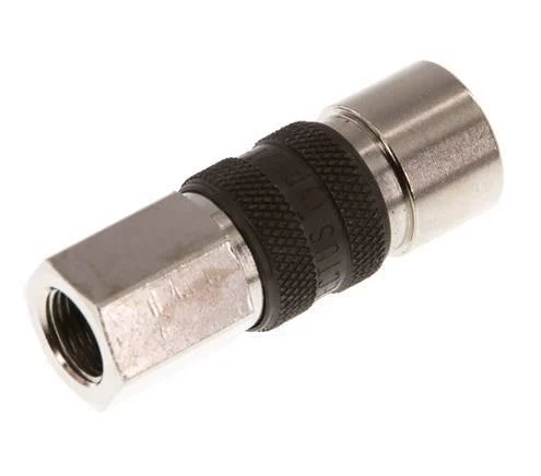 Nickel-plated Brass DN 5 Brown-Coded Air Coupling Socket G 1/8 inch Female