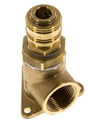 Brass DN 7.2 (Euro) Air Coupling Socket G 3/4 inch Female Wall-Mount