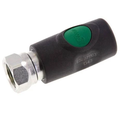 Composite material DN 7.4 Safety Air Coupling Socket with Push Button G 1/2 inch Female