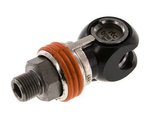 Steel DN 8 Safety Air Coupling Socket G 1/4 inch Male