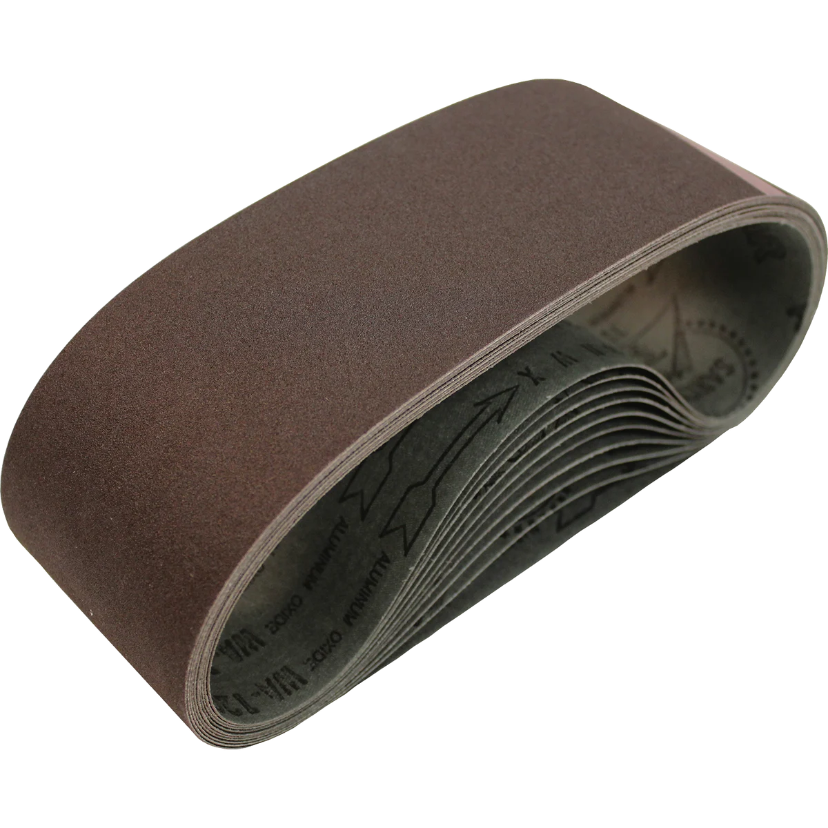 3" x 21" Abrasive Belt, 80 Grit, 10/pk